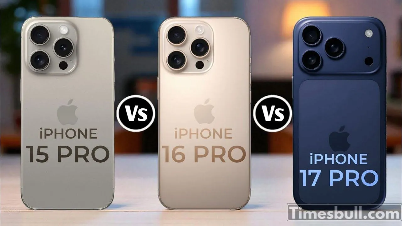 Iphone 15 Pro Vs Iphone 16 Pro Vs Iphone 17 Pro