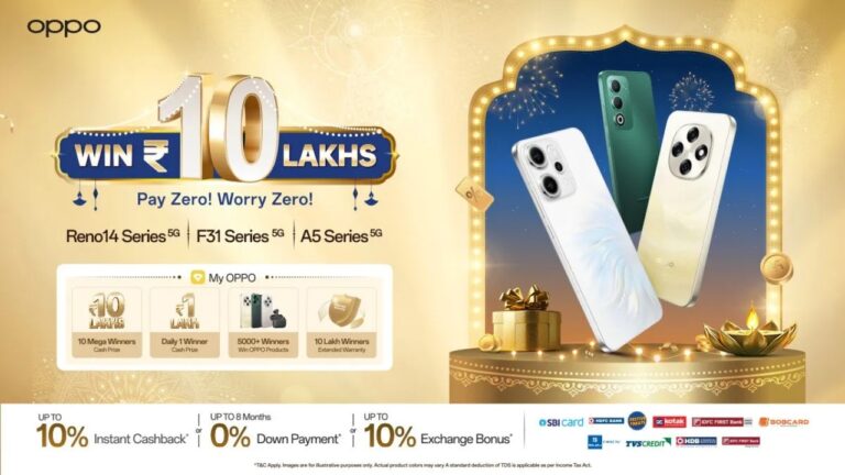 Oppo Grand Festive Sale 2025: Get These 4 Series Phone On Huge Discount offer & 10 Lakh cash Price 