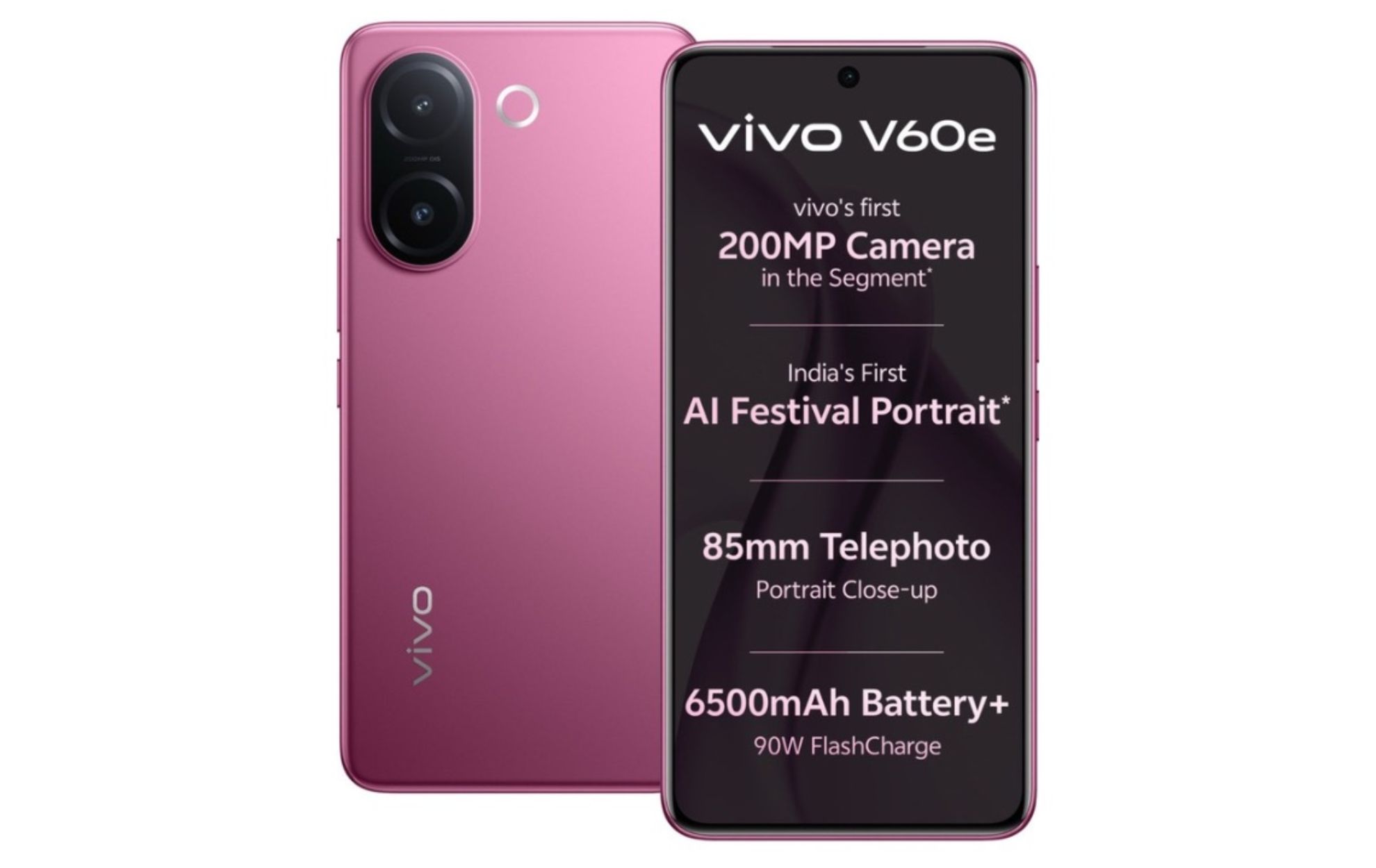 Vivo V60e: 200MP Camera, 90w...