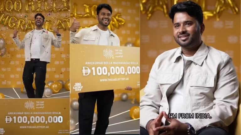 29-year-old Anilkumar becomes UAE lottery millionaire, wins ₹240 crore