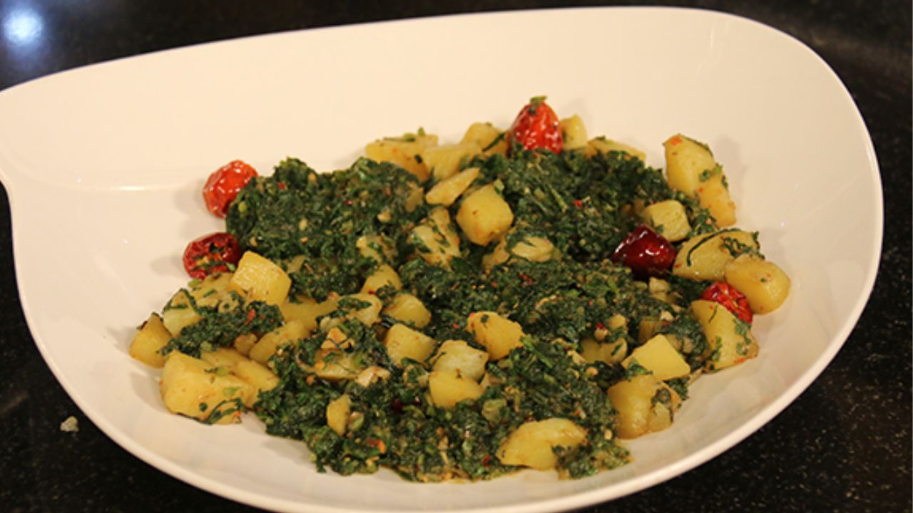 Aloo Palak Ki Sabji Recipe