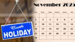 Bank Holidays in November 2025