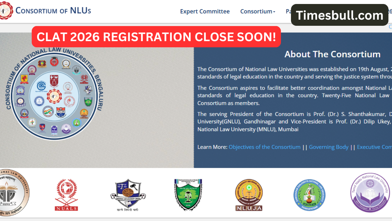 CLAT 2026 Registration To Close...