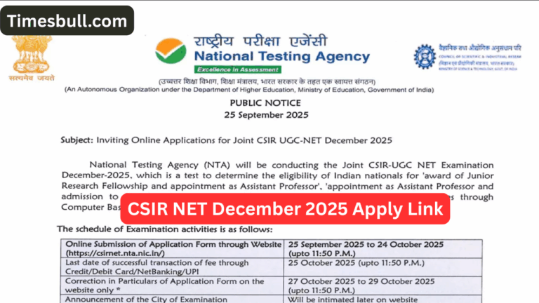 CSIR NET December 2025: Last Date to Apply is October 27- Hurry Before Registration Closes!