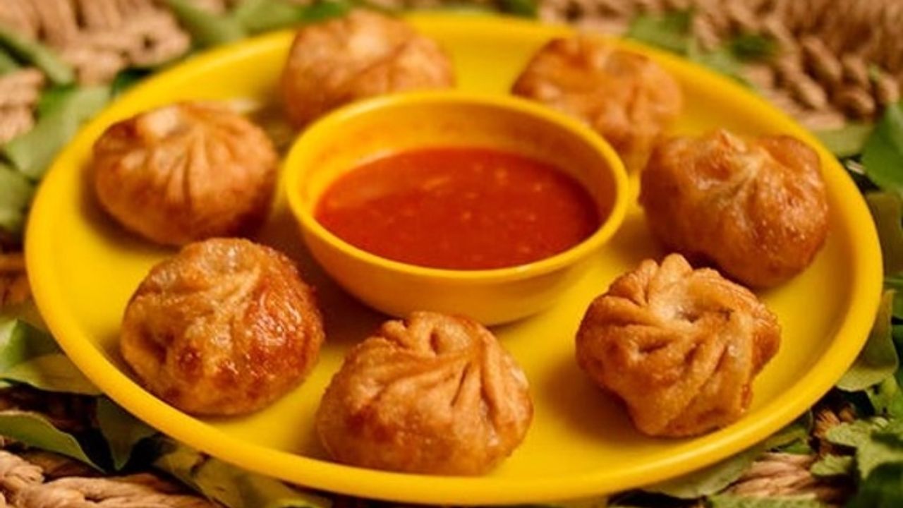 Cheese Corn Kurkure Momos Recipe
