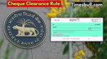 Cheque Clearance Rule