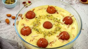 Custard Rasgulla Recipe
