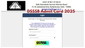DSSSB Admit Card 2025 Released -Direct Link to Download Hall Ticket at dsssb.delhi.gov.in