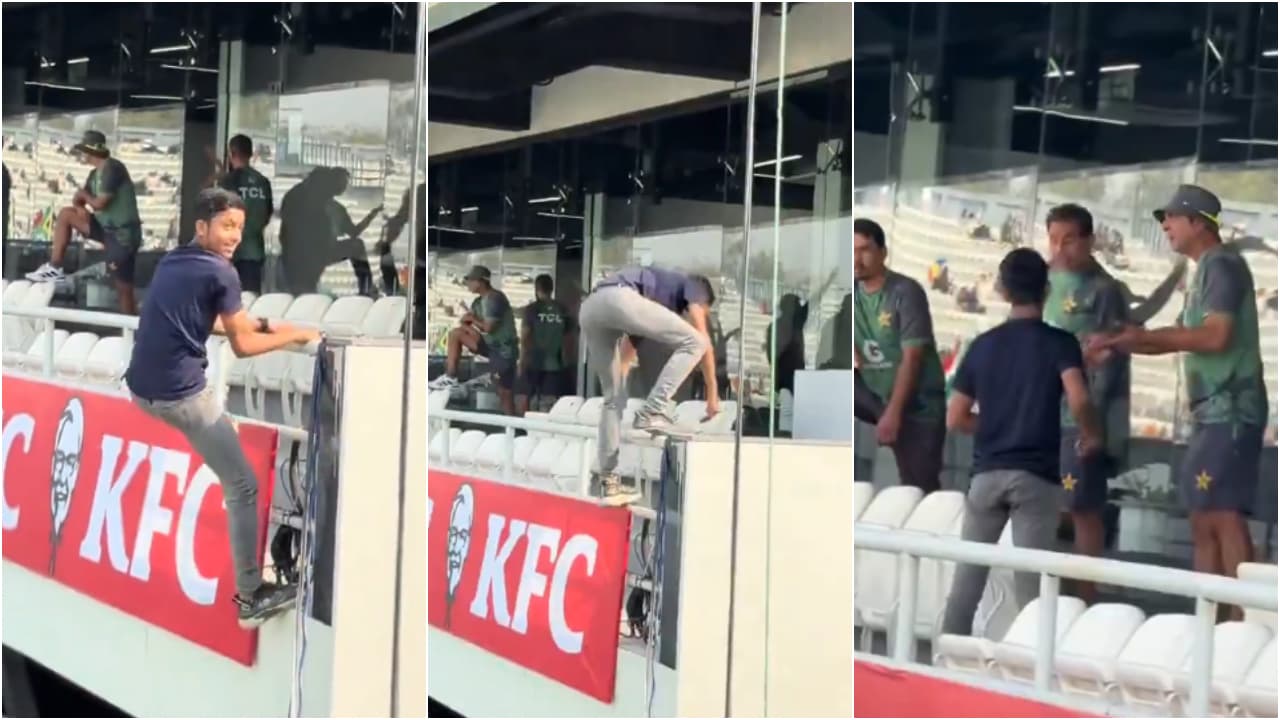 Fan into Pakistan dressing room