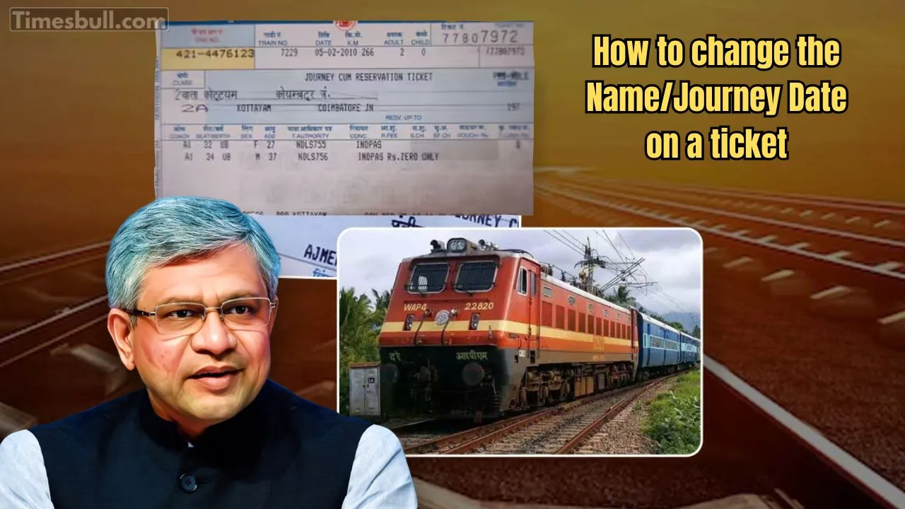 How To Change The Namejourney Date On A Ticket