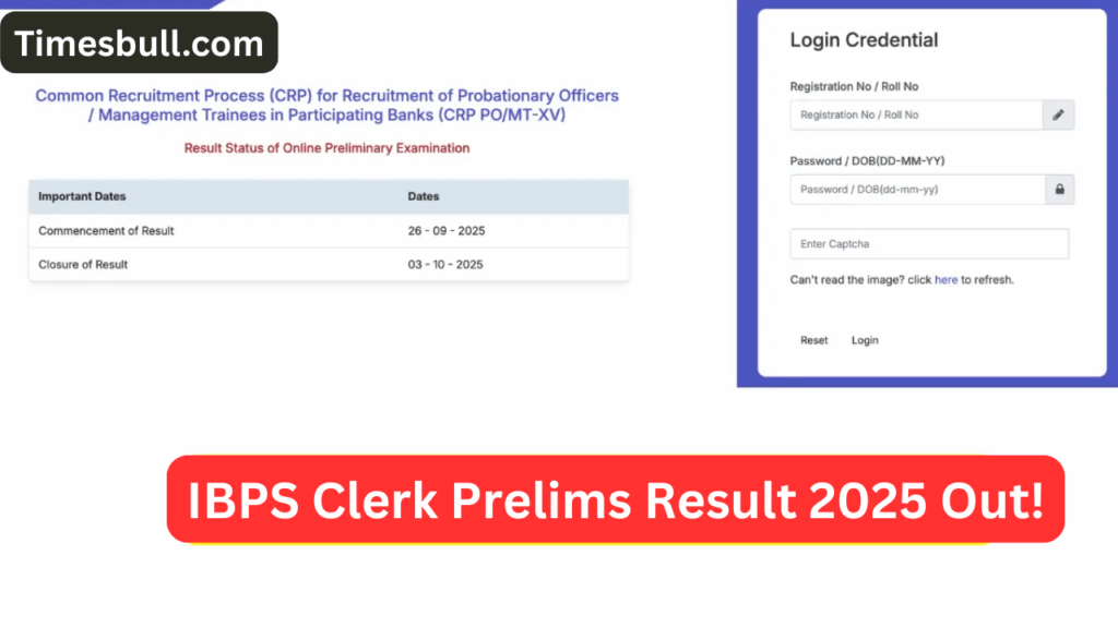 IBPS Clerk Prelims Result 2025 (2)