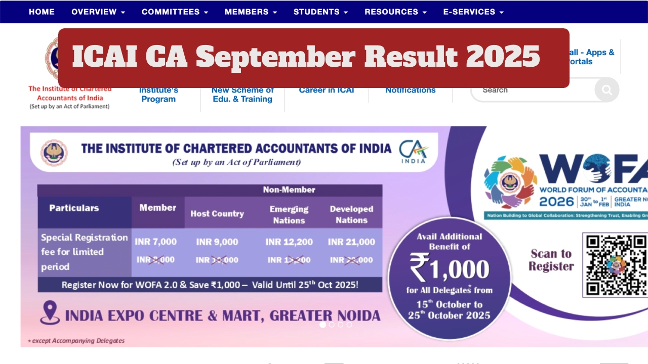 ICAI CA Result 2025 –...