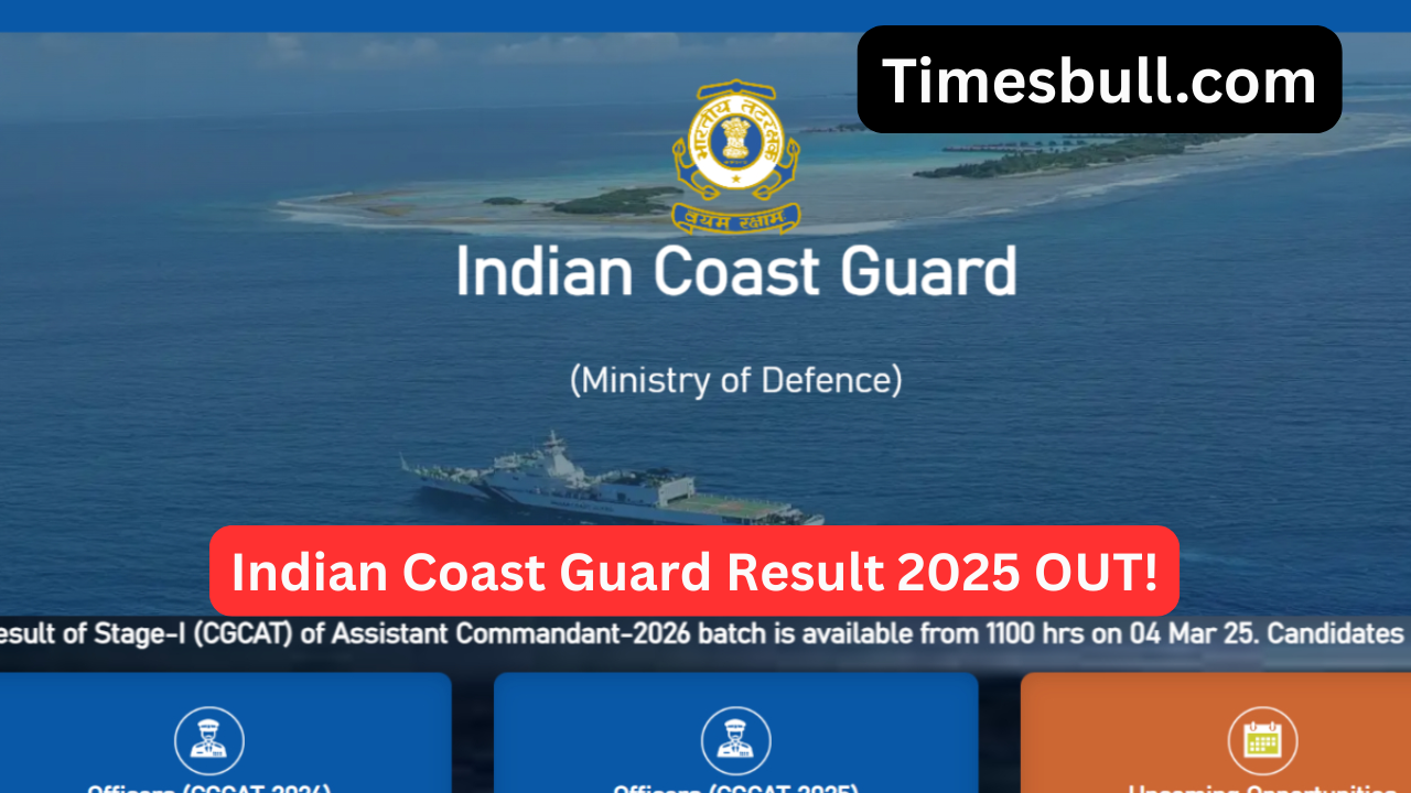Indian Coast Guard Result 2025...