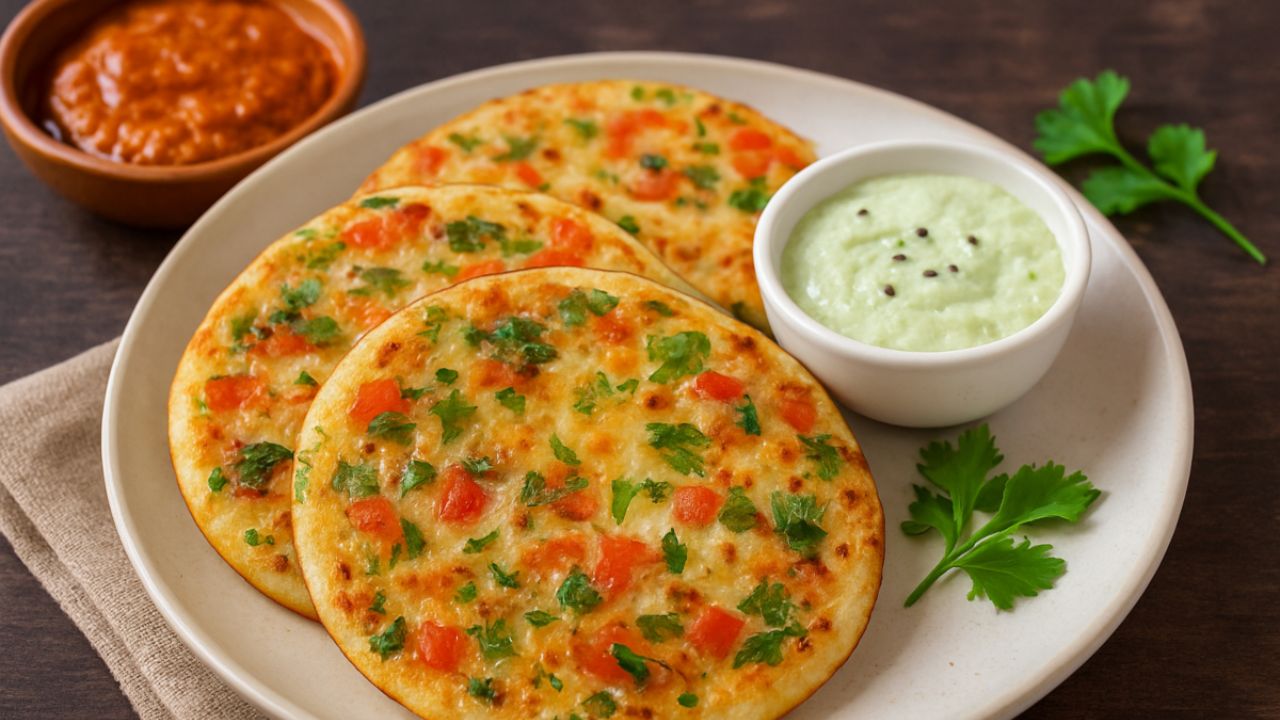 Instant Atta Uttapam Recipe