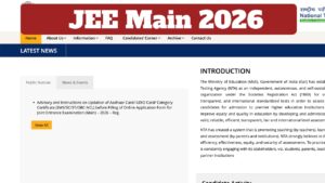 JEE Main 2026 Registration Begins – Apply Online Now at jeemain.nta.nic.in