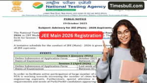 JEE Main 2026 Registration: JEE Main Applications Open! Know Exam Dates and Important Details