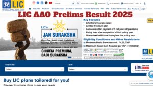 LIC AAO Prelims Result 2025 Check at licindia.in, Know Here Cutoff & Mains Exam Date