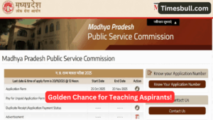 Golden Chance for Teaching Aspirants! MP SET 2025 Registration Begins at mppsc.mp.gov.in