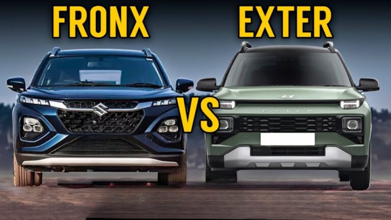 Maruti Suzuki Fronx Vs Hyundai Exter