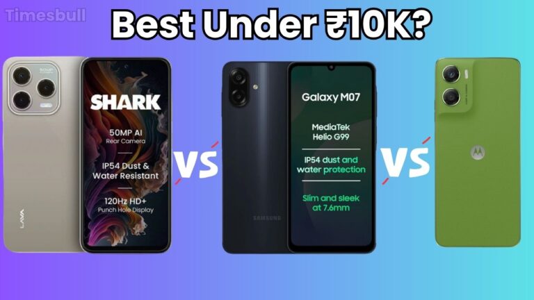Moto G06 Power vs Samsung Galaxy M07 vs Lava Shark 2: Which Phone Should You Go With Under ₹10K?