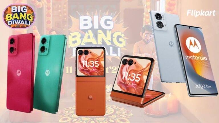 Motorola Premium 5G Smartphones with Big Discounts In Big Bang Diwali Sale — G45, G85, Razr 60 and More