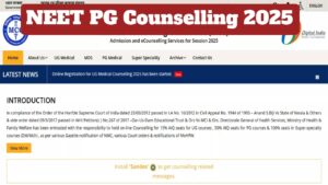 NEET PG Counselling 2025 Registration Expected in Second Week of October