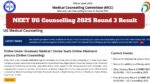 NEET UG Counselling 2025 Round 3 Result