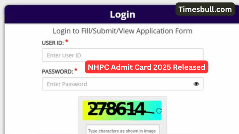 NHPC Admit Card 2025 Released, Download Now for JE & Other Posts at nhpcindia.com