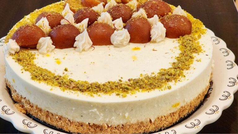 No-Bake Rasgulla Cheesecake Recipe