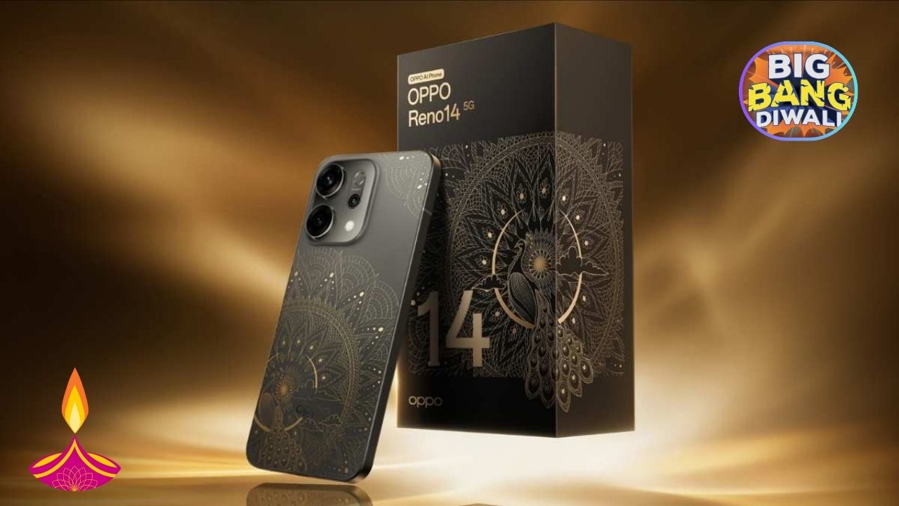 OPPO Reno14 Diwali Edition Phone ₹5,000 Discount