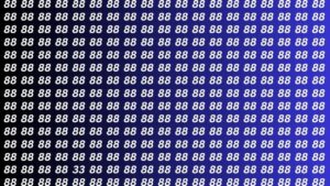 Optical Illusion: Only the sharp-eyed will spot the number 33 hidden among the 88 letters!