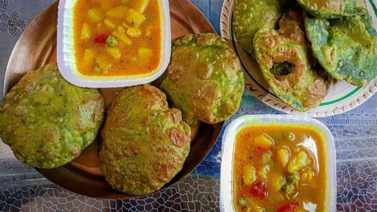 Palak Puri Recipe