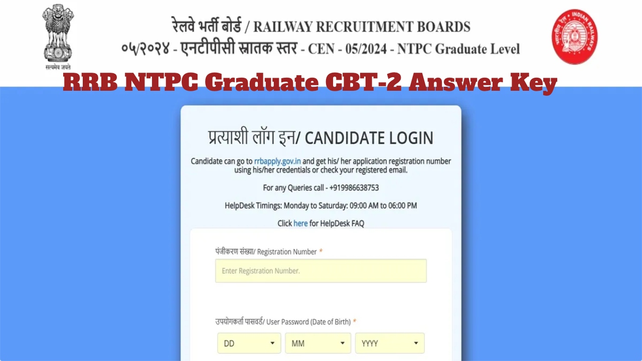 RRB NTPC Graduate CBT-2 Answer...