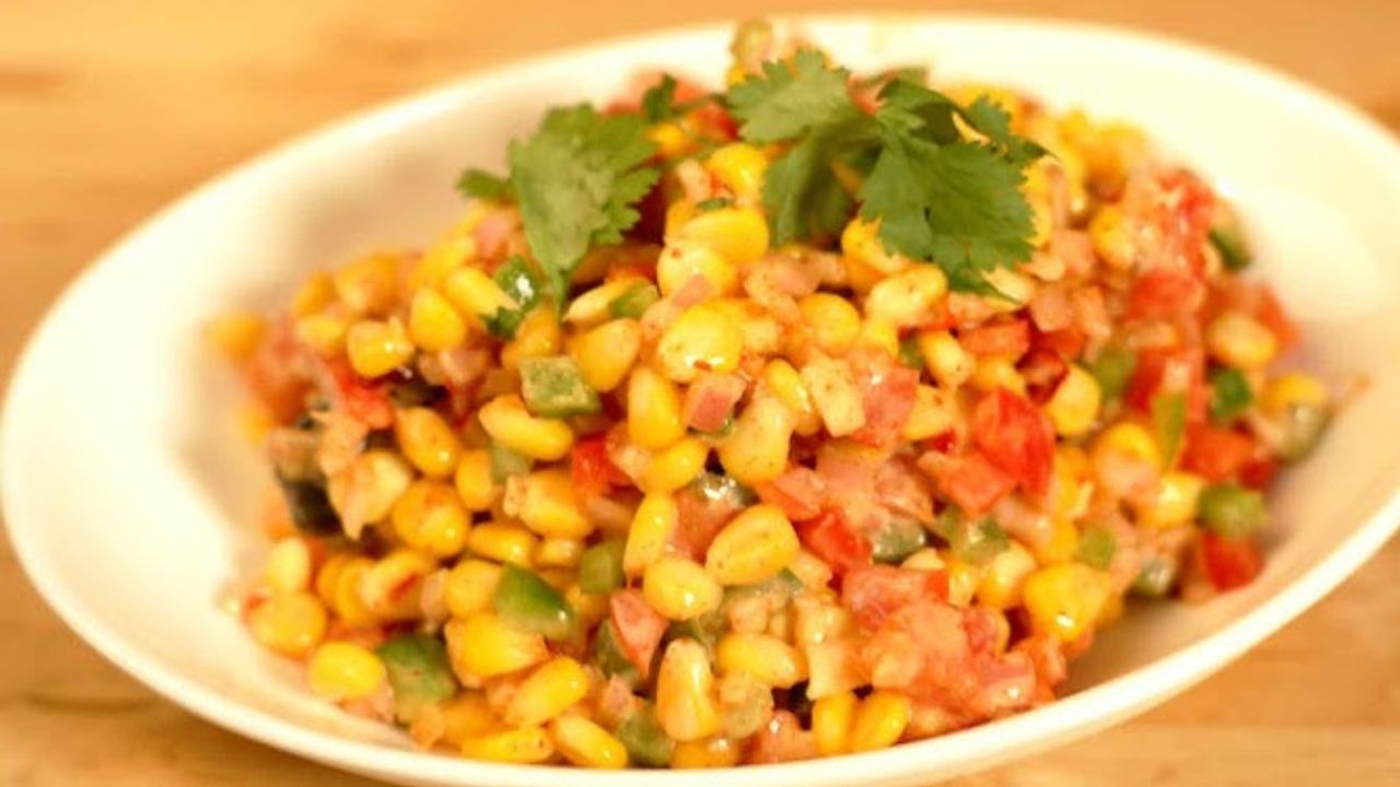 Rice Paper Corn Chaat Recipe