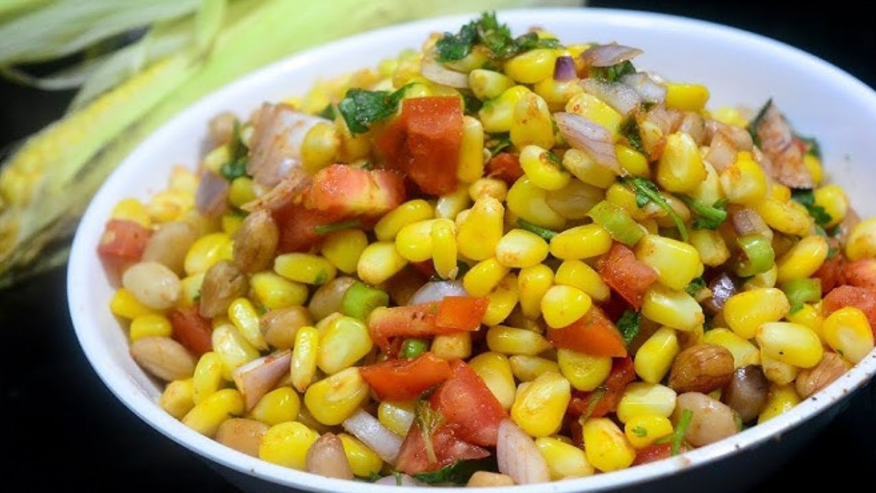Rice Paper Corn Chaat Recipe