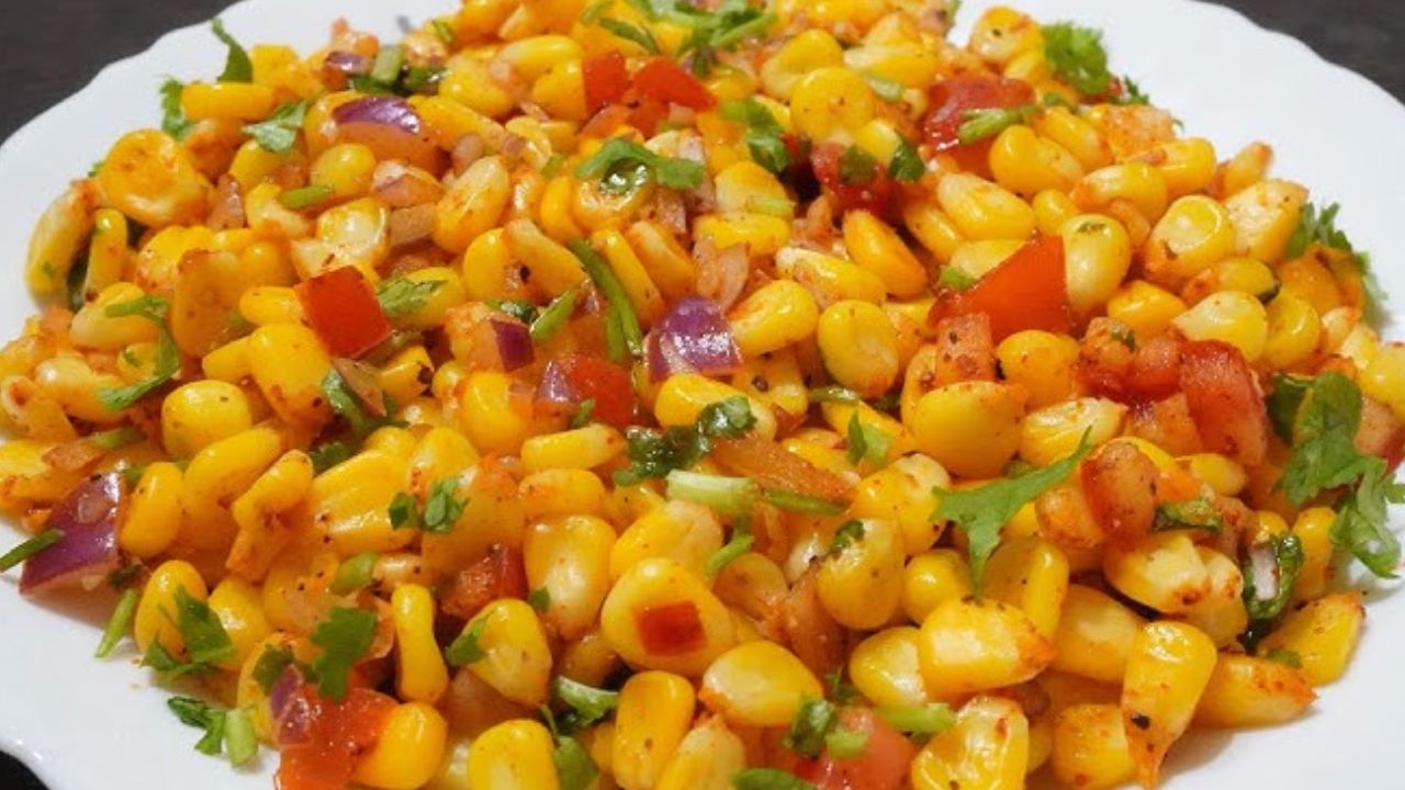 Rice Paper Corn Chaat Recipe