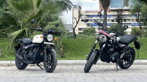 Royal Enfield Hunter 350 Vs Triumph Speed  T4