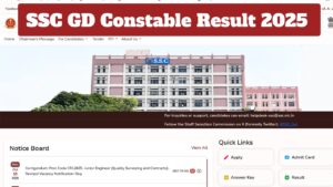 SSC GD Constable Result 2025 Announced – Direct Link to Check Pass List at ssc.gov.in