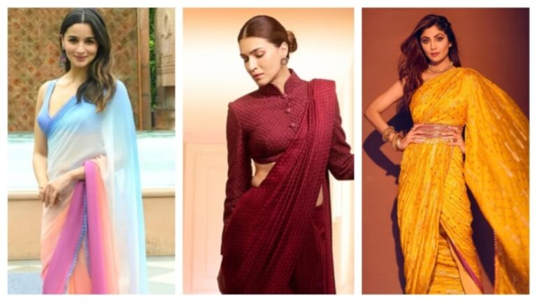 Saree Draping Styles To Look Slim And Elegant