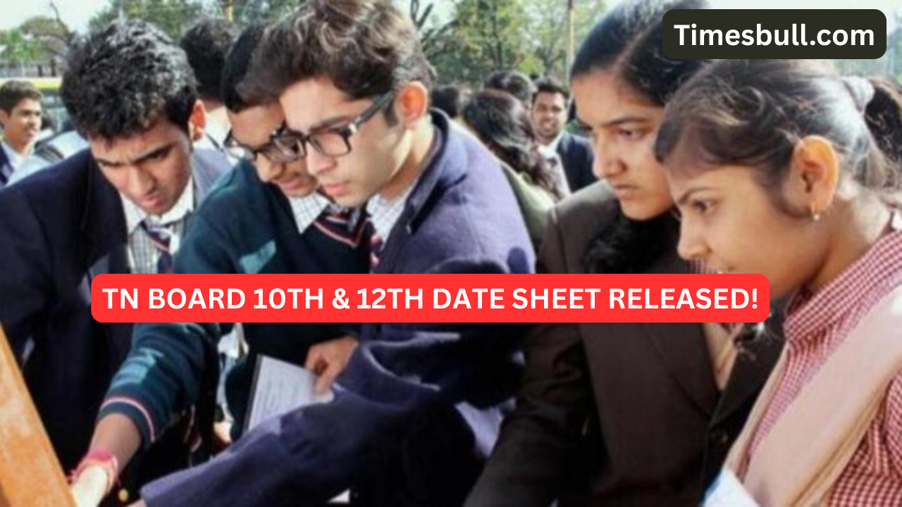 TN Board Exams 2026: