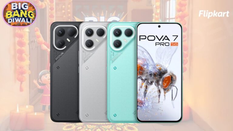 Tecno Pova 7 5G Phone with 144Hz FHD+ Display & 6000 mAh Battery at ₹6,500 Discount in Flipkart Diwali Sale