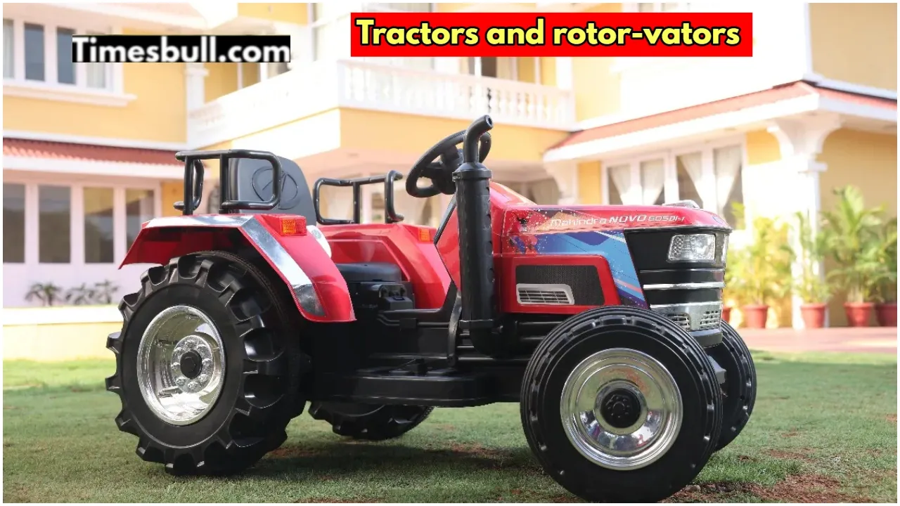 Tractors and rotor-vators