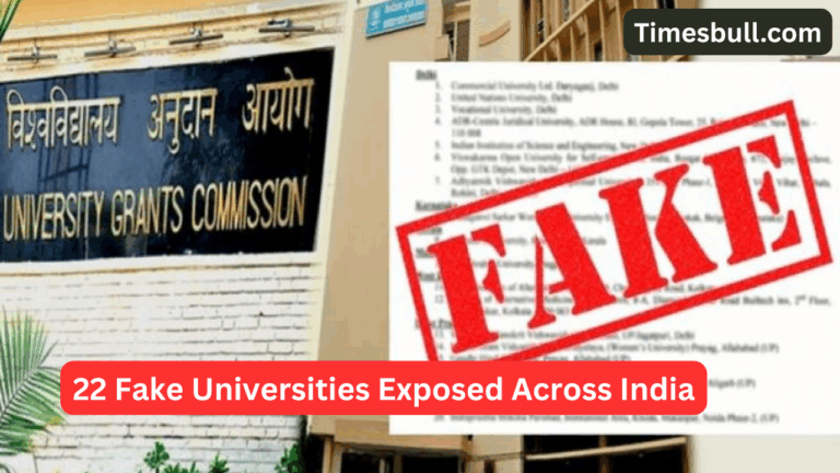 UGC Shock List: 22 Fake Universities Exposed Across India – Check Full List Before Admission!