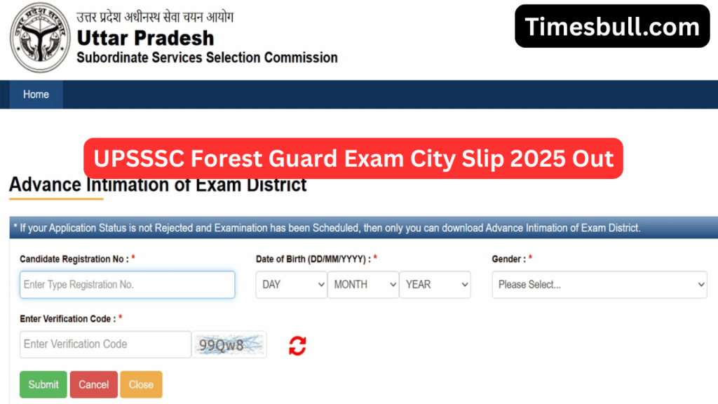 UPSSSC Forest Guard Exam City Slip 2025 Out (3)