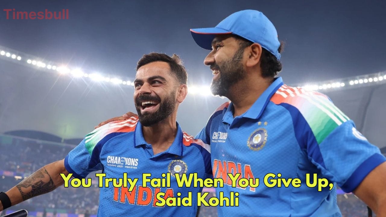Virat Kohli’s Strong Message