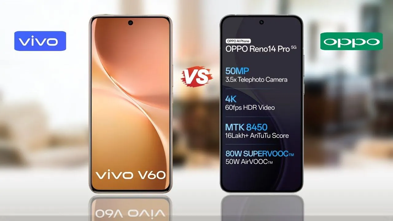 Vivo V60 5g Vs Oppo Reno 14 Pro 5g