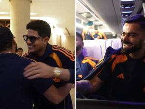 Shubman Gill with Rohit Sharma and Virat Kohli