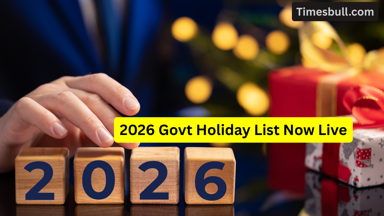 2026 Govt Holiday List Now...