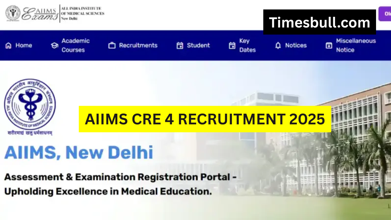 Govt Job: AIIMS CRE