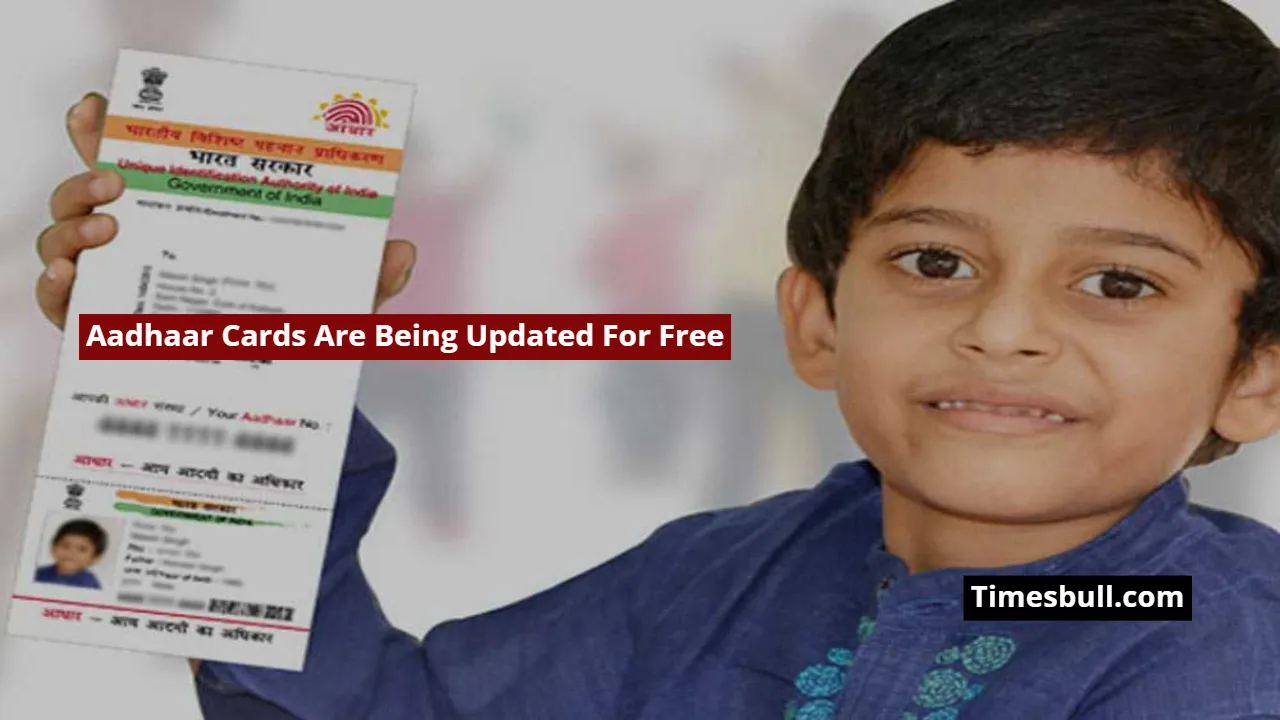 Aadhaar Cards Are Being Updated For Free